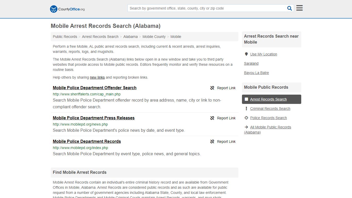 Arrest Records Search - Mobile, AL (Arrests & Mugshots)